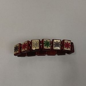Bracelet.  Wooden tile